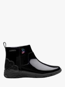 Детские ботинки Relda Glow K из кожи Clarks, Black