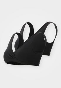 Треугольный бюстгальтер NURSING WRAP 2 PACK Lindex, черный