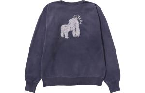 BAPE X SAINT Mxxxxxx Совместная серия Толстовка унисекс Серый/Синий A Bathing Ape, серый/синий