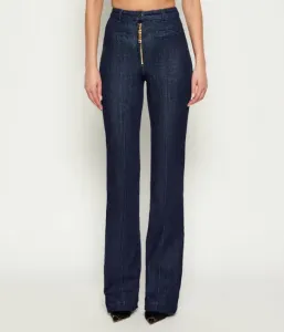 Джинсы slim fit Elisabetta Franchi, темно-синий