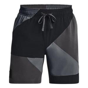 Шорты curry woven 7 inch basketball shorts 'black grey' Under Armour, черный