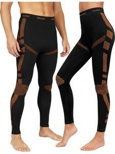 Polar Husky 1x Термоштаны. Длинное термобелье для женщин и мужчин, оранжевого цвета