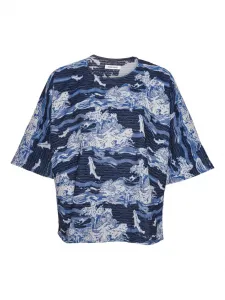 Футболка с принтом Henrik Vibskov, синий