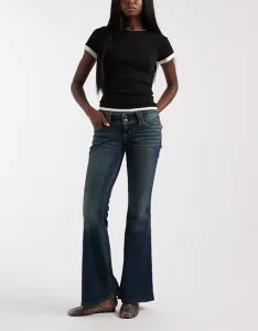 Винтажные синие джинсы с низкой посадкой Hollister