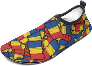 Пляжная обувь Calculay Guyana - Trinidad с флагом Кейптауна (5x3 фута), обувь для плавания и пляжа для мужчин и женщин, обувь для йоги в бассейне, кроссовки для серфинга, 9/10women,7/8men Style-24