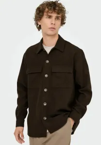 Рубашка онспаул Only & Sons, Coffee Bean