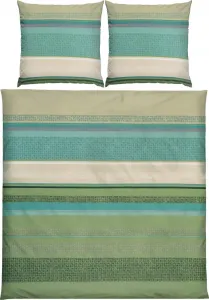 Постельное белье зеленое 1x 200x200 см + 2x 80x80 см Erwin Müller