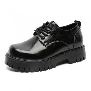 JETRAM Повседневные туфли на скрытой танкетке 7 см, черные, мужские