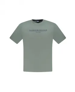 Зеленая хлопковая мужская футболка North Sails, зеленый