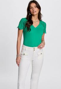 Футболка с принтом SHORT-SLEEVED Morgan, зеленый