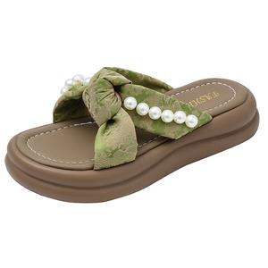 Сандалии-слайдеры женские, устойчивые к истиранию и скольжению WUJI, Green