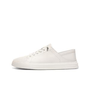 Мужские повседневные туфли с низким верхом, однотонные BELLE, White