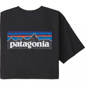 Футболка Responsibili с логотипом P-6 с короткими рукавами мужская Patagonia, черный