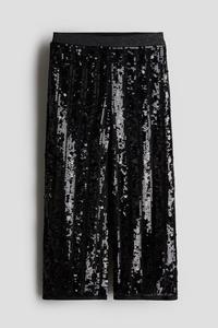 Брюки с пайетками H&M, черный