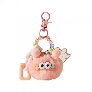 Очаровательный брелок-плюш "Божья коровка" в виде уголька, высота 11см Yi Jia Ai