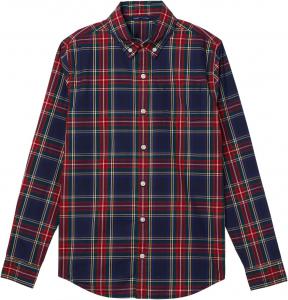 Топ из поплина в клетку на пуговицах Janie and Jack, Multicolor