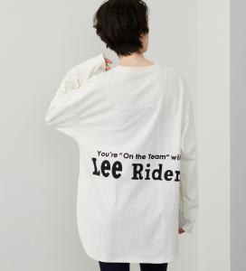 Футболка Lee с закругленным низом и длинными рукавами