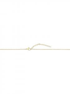 Adeliás Женское колье - буква N из нержавеющей стали 45+5 в золотом исполнении