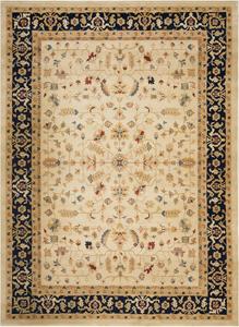 Ковер SAFAVIEH, 244 x 336 см, Austin Collection, Cream & Navy, традиционный восточный дизайн, не линяет и прост в уходе, идеален для помещений с высокой проходимостью в гостиной, спальне (AUS1610-1170)