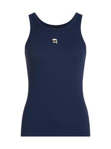 Karl Lagerfeld Топ 'Ikon' в темно-синем цвете