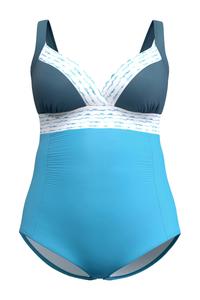 Купальник Ulla Popken, Turquoise/Pastel blue