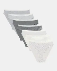 Набор из семи хлопковых трусиков Énfasis, серый