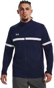 Толстовка Under Armour Team Knit мужская, с молнией, для разминки, Midnight Navy-White