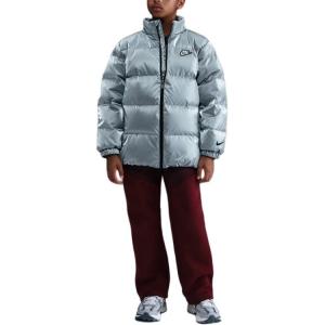 Детская пуховая куртка Nike, серебряный