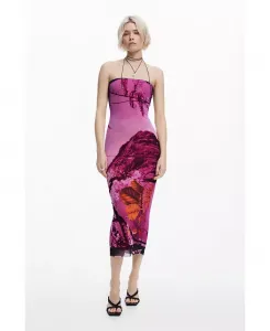 Женское платье, созданное Кристианом Лакруа Desigual, фиолетовый