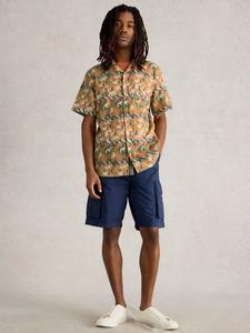 Hayle рубашка Regular Fit из льняной смеси с цветочным принтом White Stuff, Green/Multi