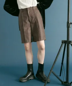 Шорты с защипами Kbf, цвет Brnleather