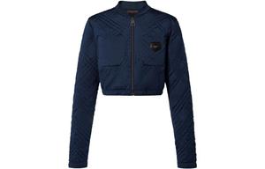 Укороченное пальто женское темно-синего цвета Louis Vuitton