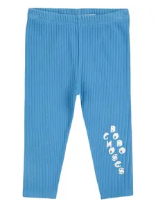 Легинсы в рубчик с логотипом Bobo Choses, синий