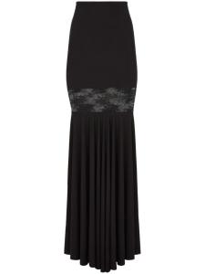 Юбка макси с кружевом Nina Ricci, черный