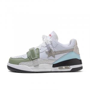 Кроссовки FUERSEN Skateboarding Shoes Unisex Low-top White, белый/зеленый