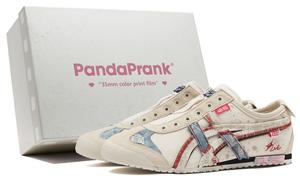 Onitsuka Tiger MEXICO 66 Удобные нескользящие спортивные повседневные кроссовки Unisex Бежевый Белый Красный