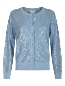 Кардиган с пайетками P.A.R.O.S.H., синий