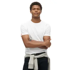 Футболка с коротким рукавом Superdry Raw Edge Slub, белый