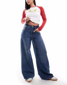 Джинсы Lyocell суперширокие синего цвета Cotton On