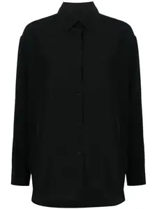Шелковая рубашка с длинными рукавами Nili Lotan, черный