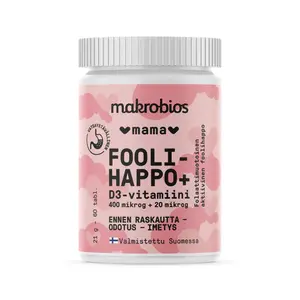 Витамин D3 Macrobios с фолиевой кислотой, 60 таблеток