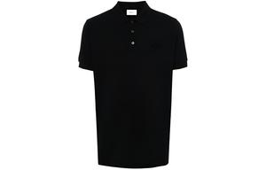 Футболка поло с прямым подолом и вышитым логотипом BALLY, черная
