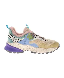 Зимние кроссовки из овчины Flower Mountain, мультиколор