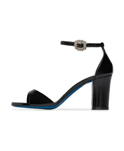 Черные сандалии из блестящей кожи Loriblu, черный