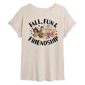 Детская футболка с принтом "Принцесса осени и дружба" Disney, бежевый
