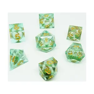 Поликомплект расплавленной чешуи дракона (7), Liquid Core Dice