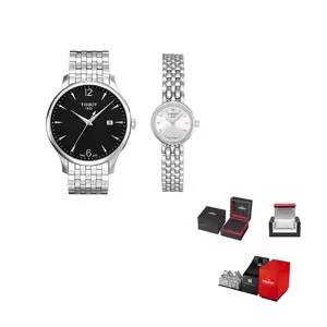 TISSOT Часы Quartz Movement Unisex Watch 42mm Black Dial Stainless Steel Case Stainless Steel Watchband, Silver Dial T058.009.11.031.00+Black Dial T063.610.11