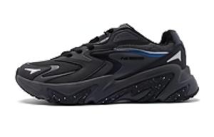 Прочные дышащие низкие повседневные кроссовки мужские черно-зеленые QIAODAN