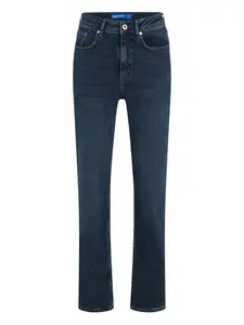 Прямые джинсы с завышенной талией Karl Lagerfeld Jeans, синий
