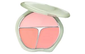 TIMAGE Contested Green Flow Jade Tricolor Blush Palette Setting, легко растушевывается, для контуринга